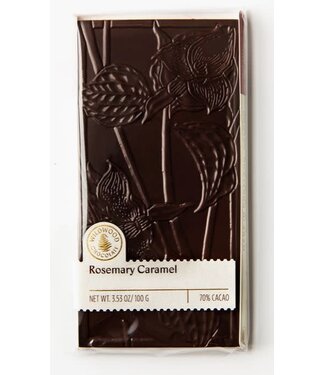 Wildwood Chocolate 70% Dark Rosemary Caramel  Bar