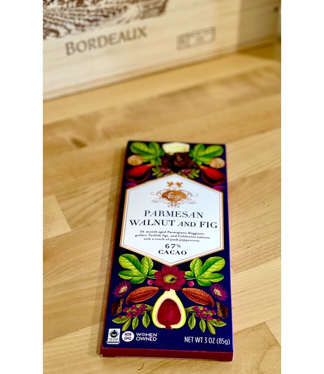 Vosges 67% Dark "Parmesan Walnut & Fig" Chocolate  Bar 3oz  Chicago - IL
