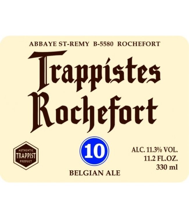 Trappistes Rochefort 10 Ale Abbaye Notre-Dame de Saint-Rémy - Belgium