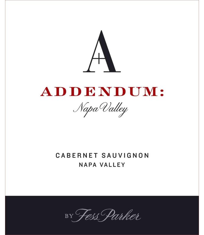 Addendum  Cabernet Sauvignon 2018 Napa Valley