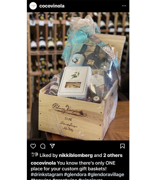 CocoVino Gift Basket Mother's Day $250