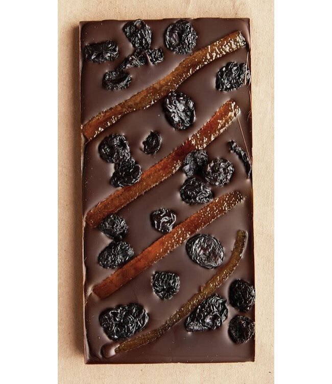 Wildwood Chocolate 70% Dark Orange Confit & Cherries