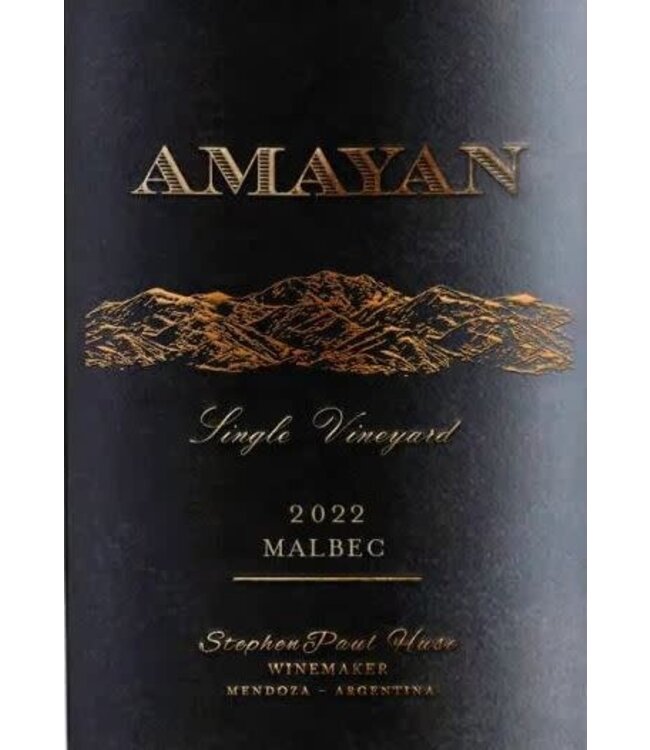 Amayan Malbec  El Punto Vineyard 2022 Mendoza - Argentina