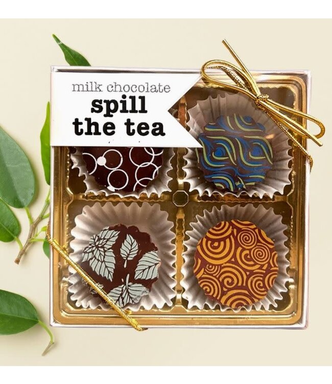Xocolate Spill the Tea - Milk & Dark Chocolate Tea-Infused BonBons  - Berkeley