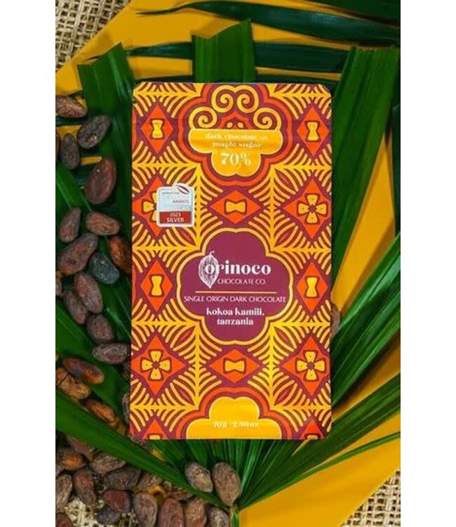 Orinoco 70% Dark Kokoa Kamili "Maple" Bar Tanzanilla - Arizona