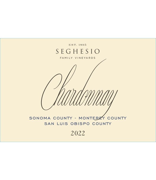 Seghesio Chardonnay 2022 Sonoma County