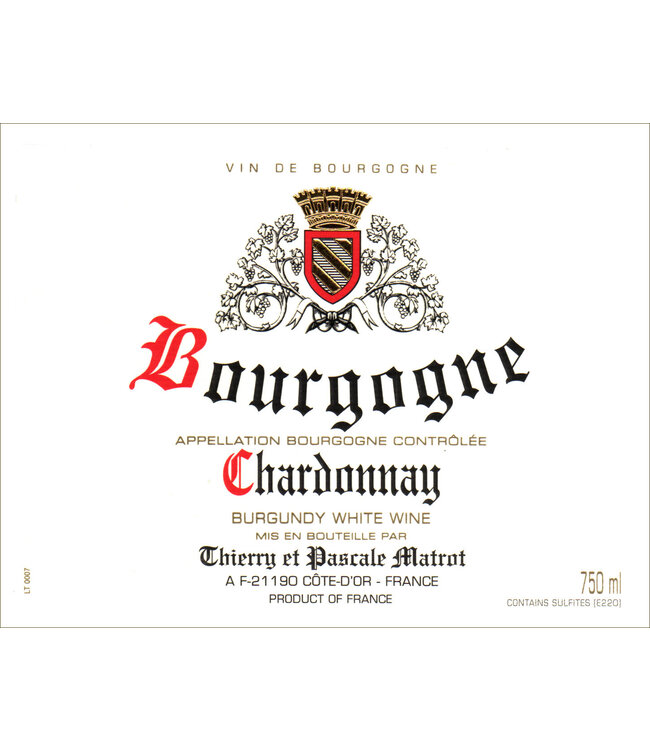 Domaine Matrot Bourgogne Chardonnay 2018 France