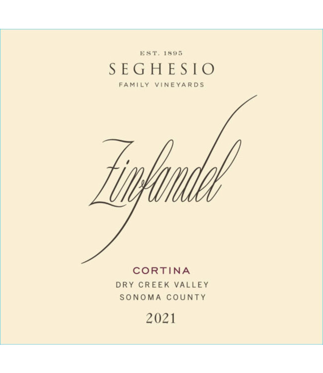 Seghesio Vineyards Cortina Zinfandel 2021 Dry Creek Valley