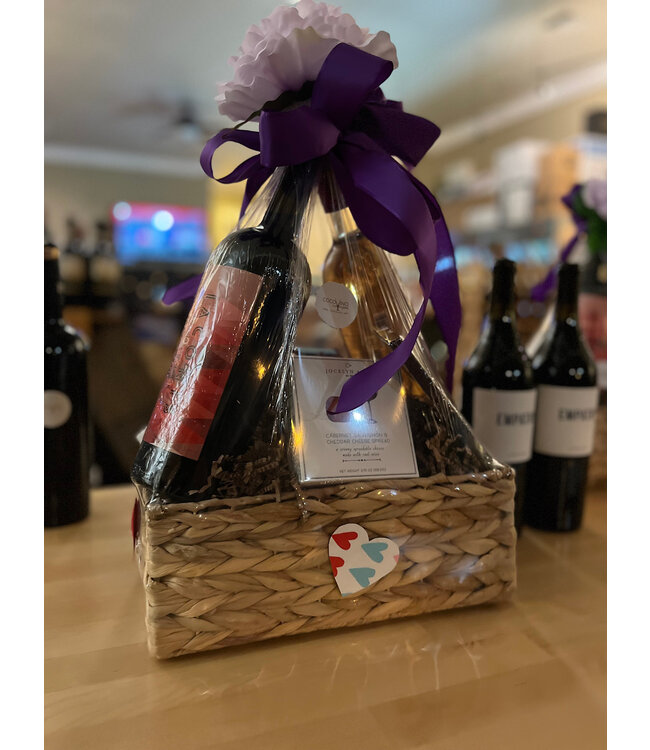 CocoVino Valentine's Day Gift Basket  $69