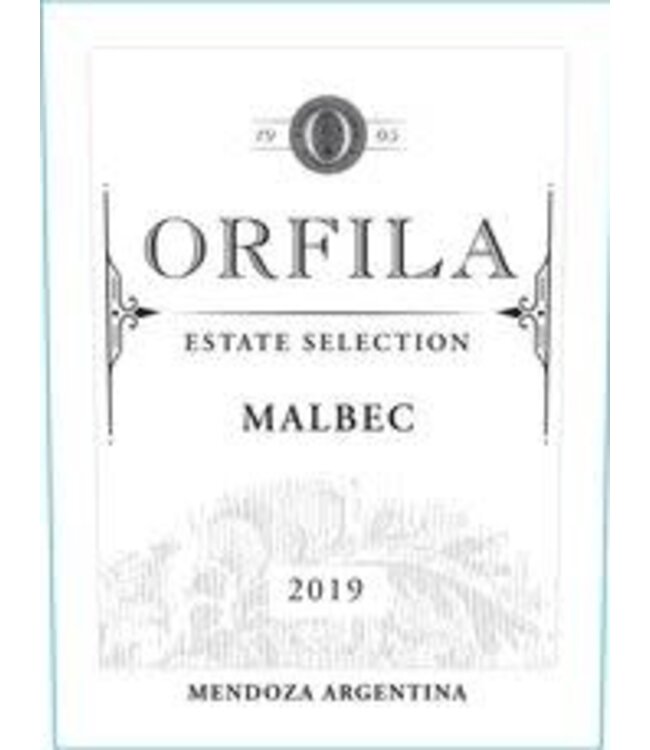 Orfila  Estate Malbec 2019 Mendoza - Argentina