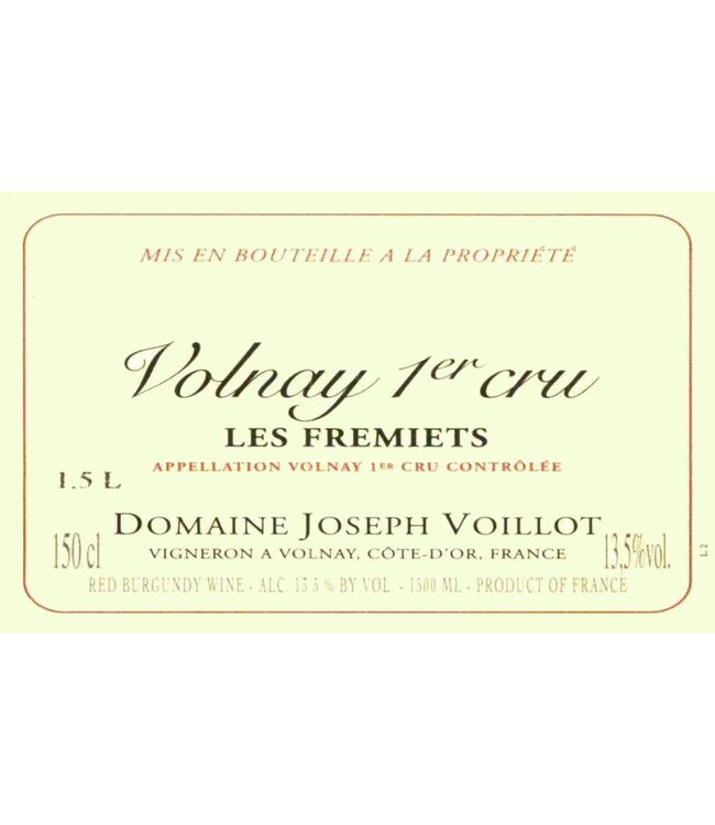 Domaine Joseph Voillot "Les Fremiets" 2011 Volnay 1er Burgundy