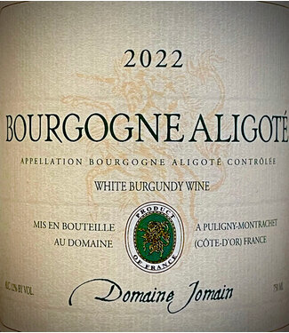 Domaine Jomain Bourgogne Aligoté 2022  Burgundy - France