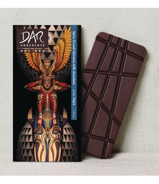 Dar Chocolate Art Bar 55% Spicy Serrano Dark Milk
