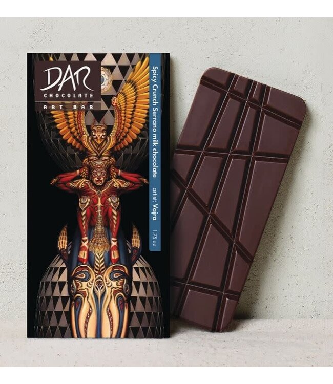 Dar Chocolate Art Bar 55% Spicy Serrano Dark Milk