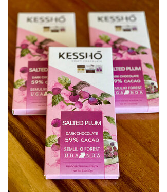 Kesshō Salted Plum 59% Cacao Semuliki Forest - Uganda