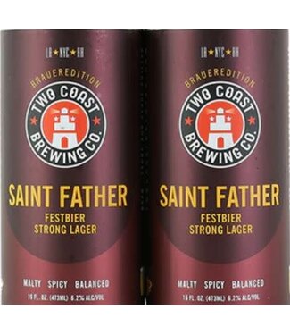 Two Coast Brewing Saint Father Festbier Strong Lager - Los Angeles