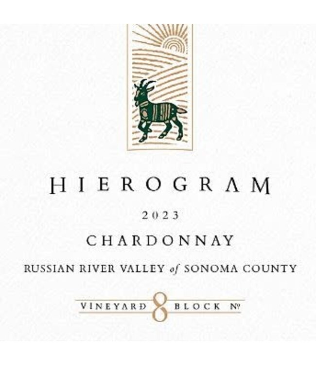 Hierogram  Chardonnay 'Vineyard Block 8' 2023 Russian River Valley