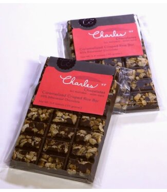 Charles Chocolates Caramelized Crisped Rice Bar 65% Chocolate San Francisco