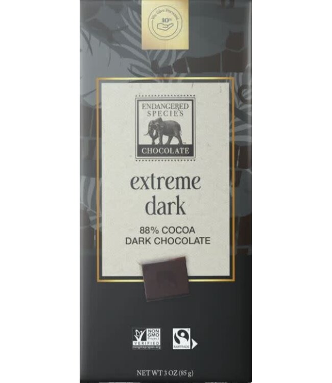 Endangered Species Panther Extreme Dark 88% Cacao Indianapolis