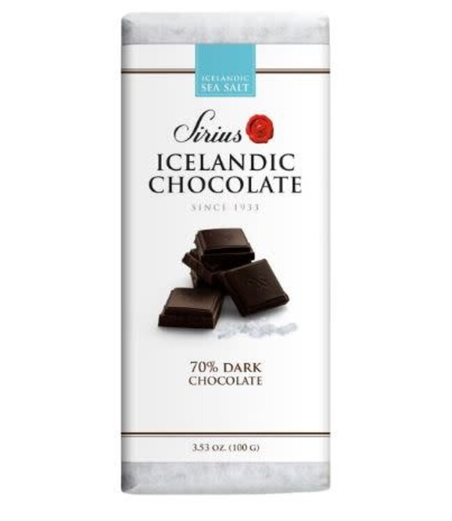 Nói Síríus Icelandic Chocolate 70% Dark w/ Sea Salt Reykjavik - Iceland