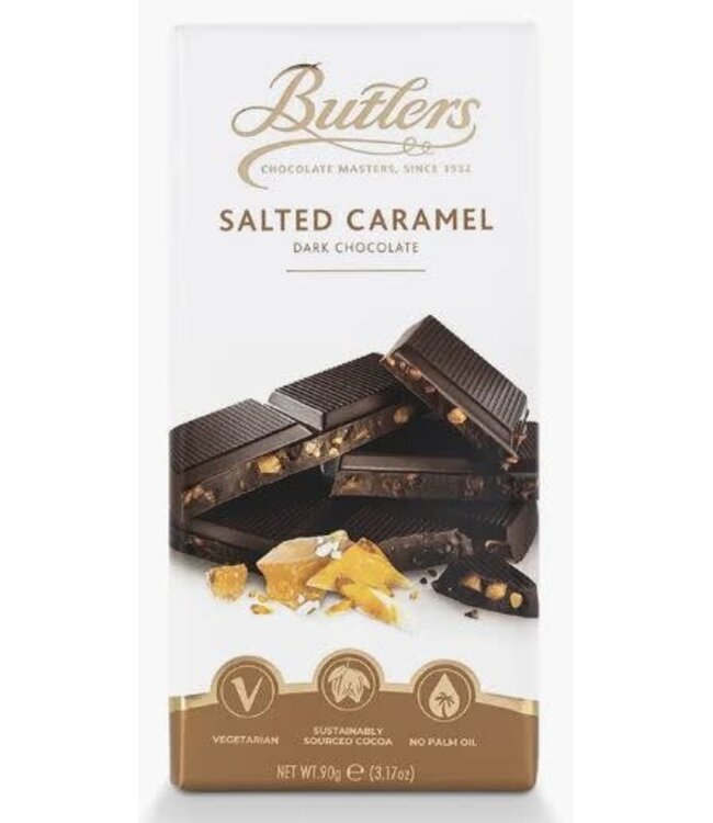 Butler's Chocolate Salted Caramel 58% Dark Bar Dublin - Ireland