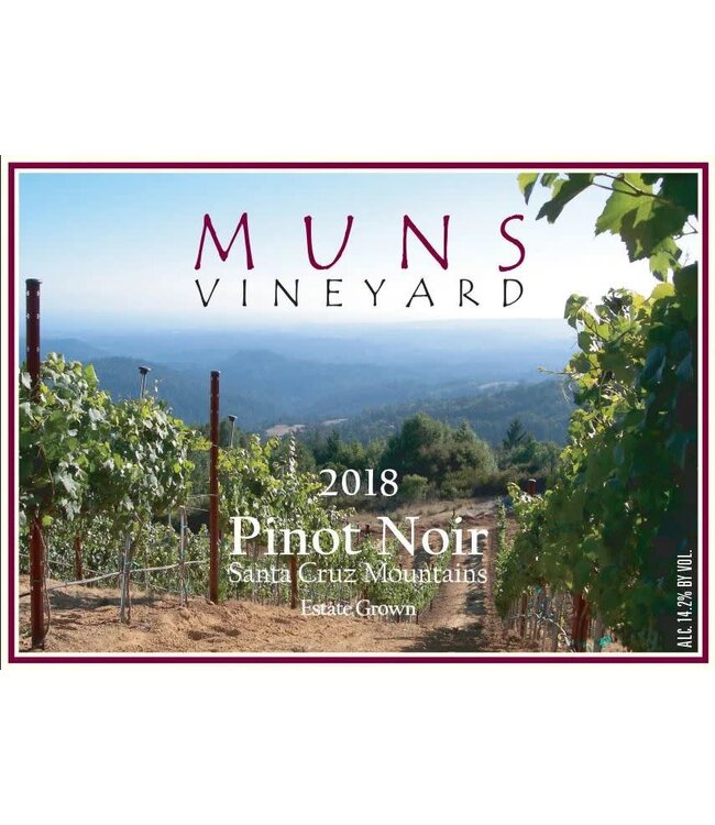 El Vaquero Pinot Noir "Muns Vineyard" 2017 Santa Cruz Mtns