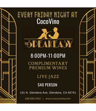 CocoVino Presents: Speakeasy Fridays