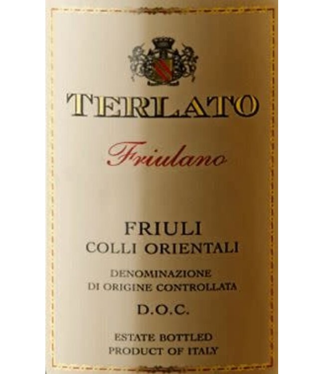 Terlato Vineyards Estate Bottled Friulano 2019 Friuli Colli Orientali - Italy