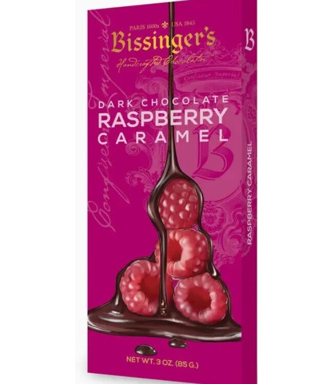 Bissinger's Dark Raspberry Caramel 60% Chocolate Bar 3 oz St. Louis - MO