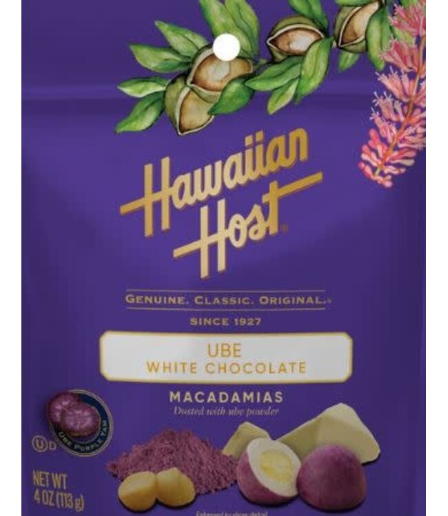 Hawaiian Host Ube White Chocolate Macadamias Honolulu - Hawaii