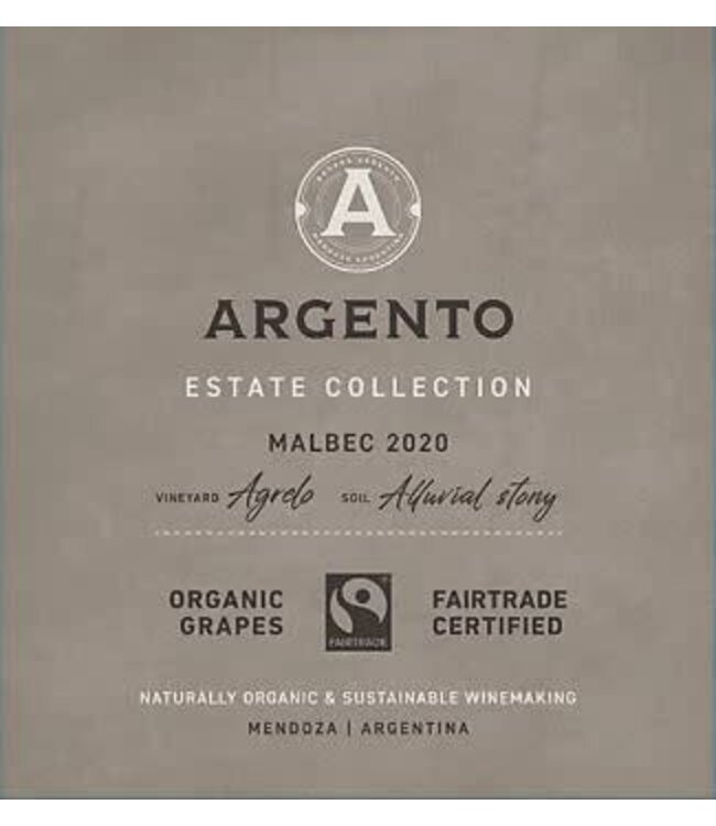 Argento Estate Collection Malbec 2020 Mendoza - Argentino