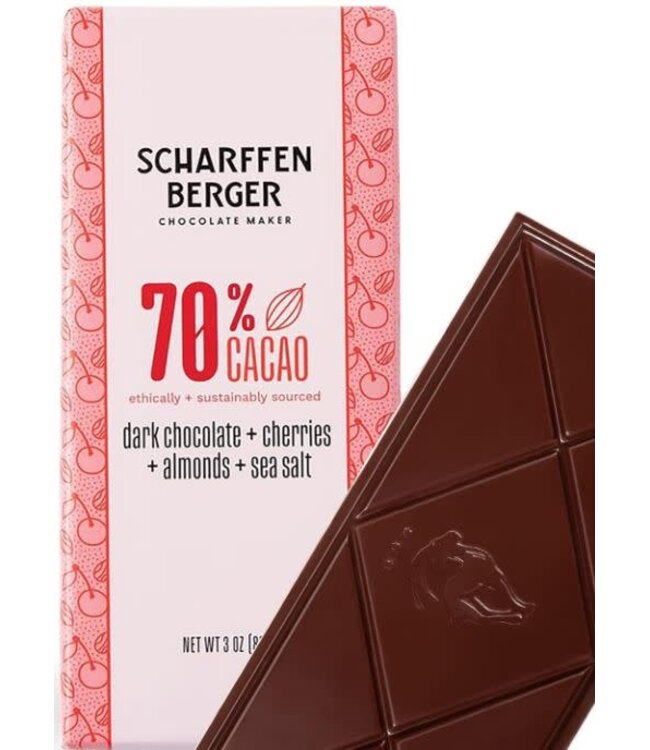 Scharffen Berger Dark Cherry-Almond-Sea Salt 70% Cacao Oregon
