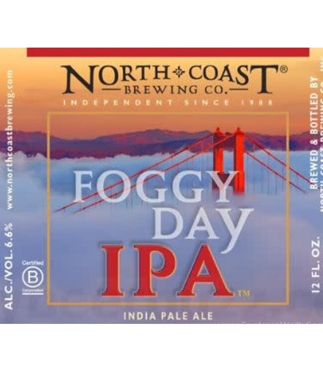 North Coast Brewing Co. Foggy Day IPA - California