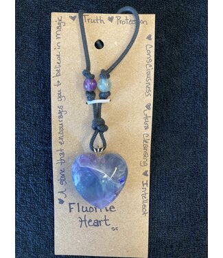 TannE Jewelry Designs Fluorite Heart Necklace