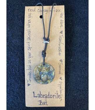 TannE Jewelry Designs Labradorite Bat Necklace