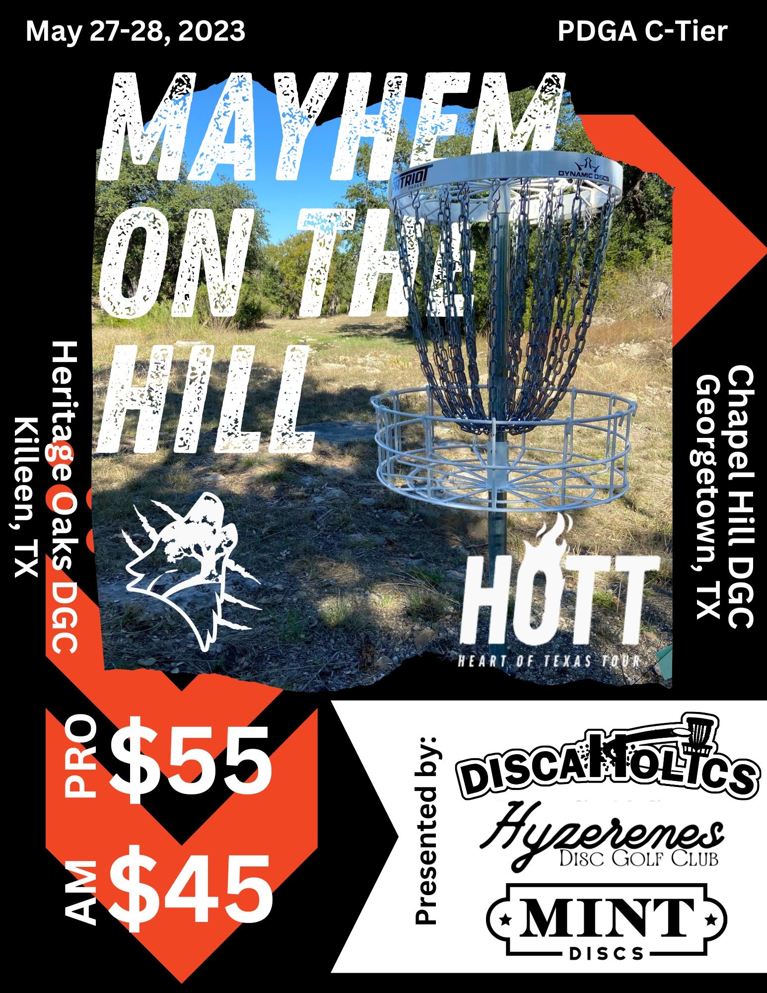 Tournament: Mayhem on the Hill-PDGA C-Tier Tournament May 27-28th
