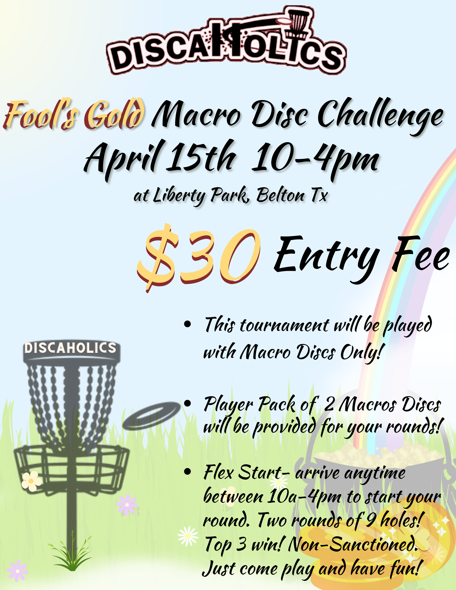 Tournament: April 15th, 2023: Fools Gold Macro Disc Challenge