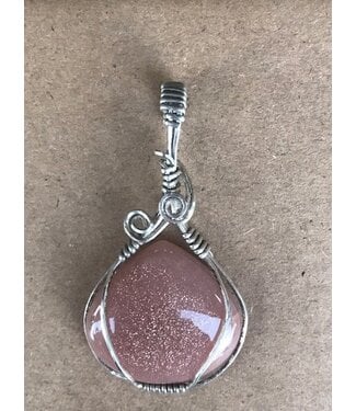 TannE Jewelry Designs Peach Moonstone Oval Pendant