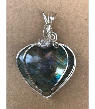 TannE Jewelry Designs Labradorite Heart Pendant