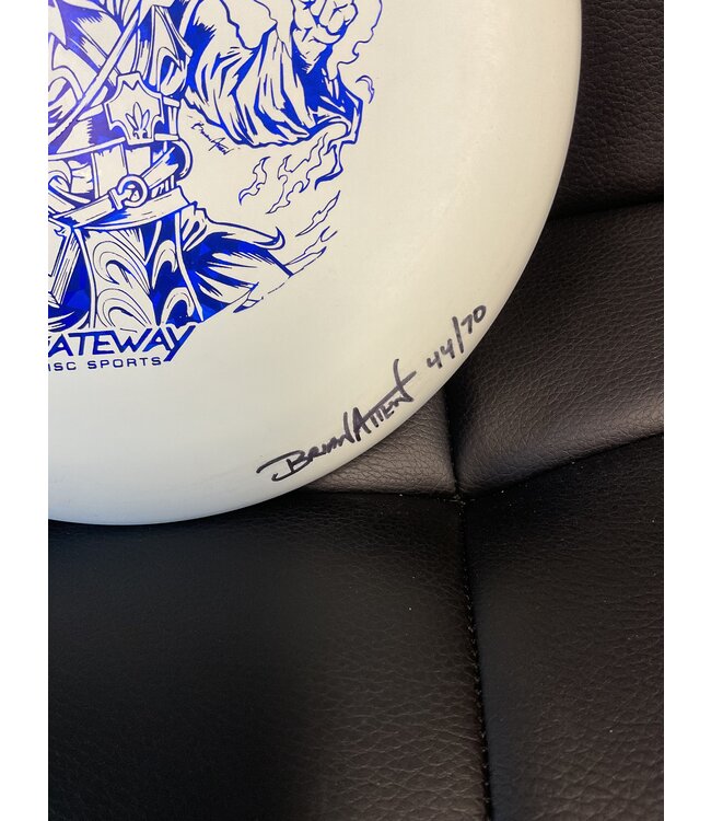 Gateway Disc Sports Gateway Discs Nylon Alloy Warlock Pale Blue 175g Brian Allen SIGNED 44/70 (836)