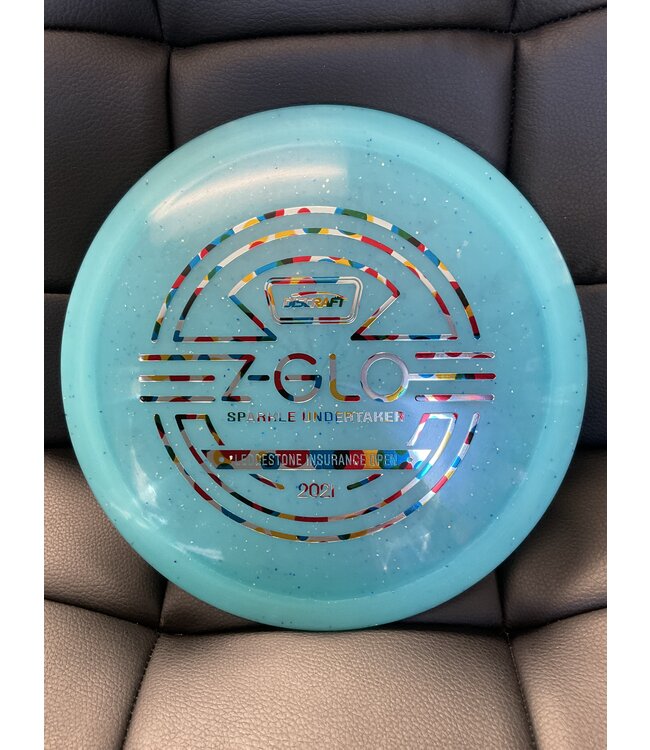 Discraft Discraft Z Glo Sparkle Undertaker Blue 173-174g Ledgestone 2021 Stamp (216-218)