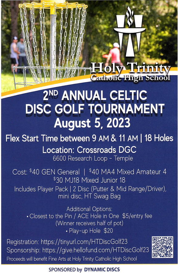Tournament: 2nd Annual Celtic Disc Golf Tournament- August 5th, 2023