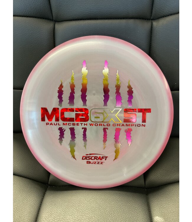 Discraft Discraft ESP Buzzz Pale Purple/Pink Swirl 175-176g Paul McBeth 6X Claw (593)