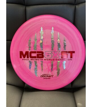 Discraft Discraft ESP Zone Pink Swirl 170-172g Paul McBeth 6X Claw (597)