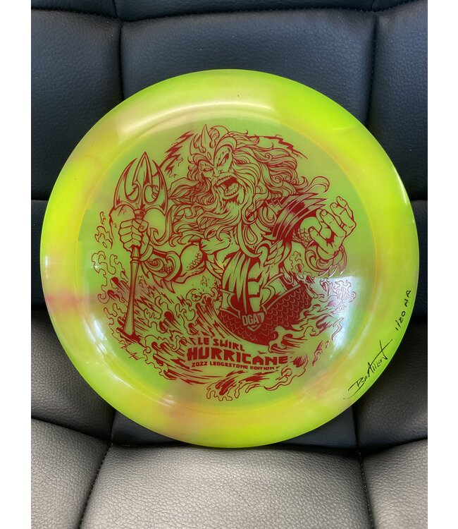 DGA DGA LE Swirl Hurricane Yellow Swirl 173-174g Brian Allen 2022 Ledgestone Edition (738)