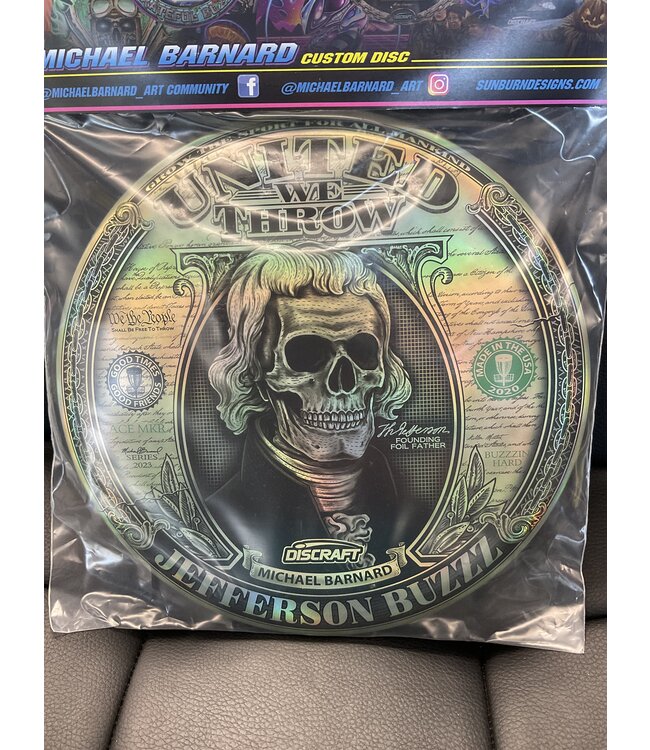 Discraft Discraft ESP Buzzz Full Foil 177g+ Michael Barnard Jefferson Buzzz SIGNED 107/150 (763)
