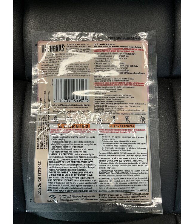 Hot Hands Hand Warmer Pair