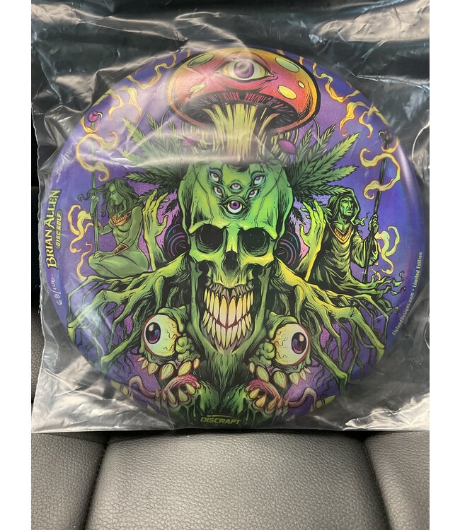Discraft Discraft ESP Buzzz Full Foil 177g+ Brian Allen 2022 Skull & Mushrooms SIGNED 68/100 (769)