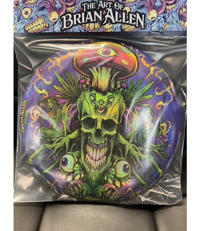 Discraft Discraft ESP Buzzz Full Foil 177g+ Brian Allen 2022 Skull & Mushrooms SIGNED 67/100 (768)