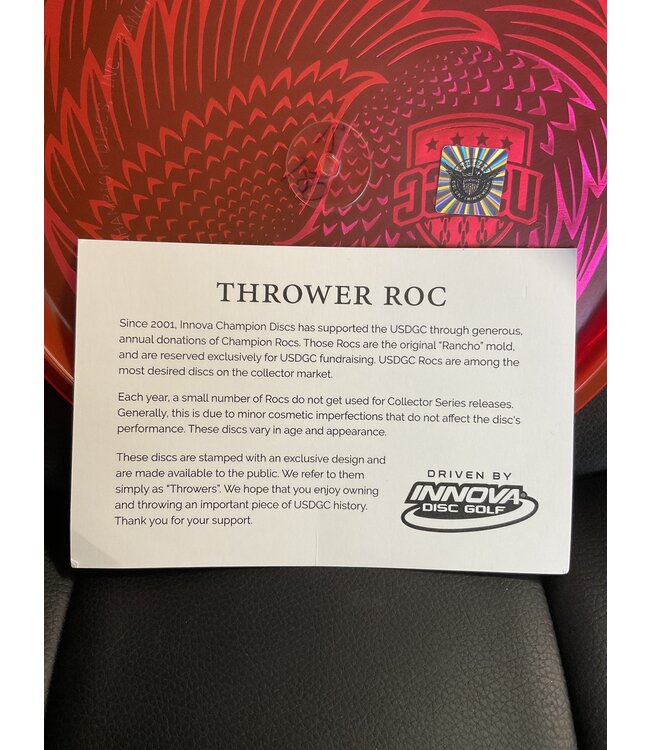 Innova Innova Champion Thrower Roc Red 180g 2020 USDGC Wing Yang Thrower (1092)